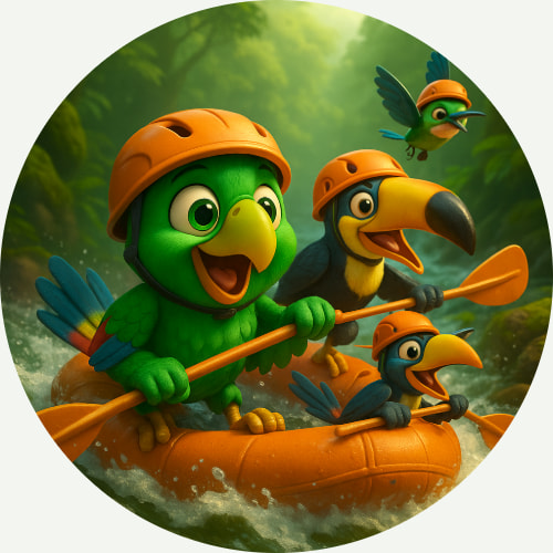 Rafting in Mindo, Ecuador