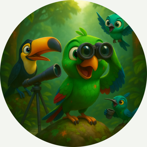 Bird watching in Mindo, Ecuador