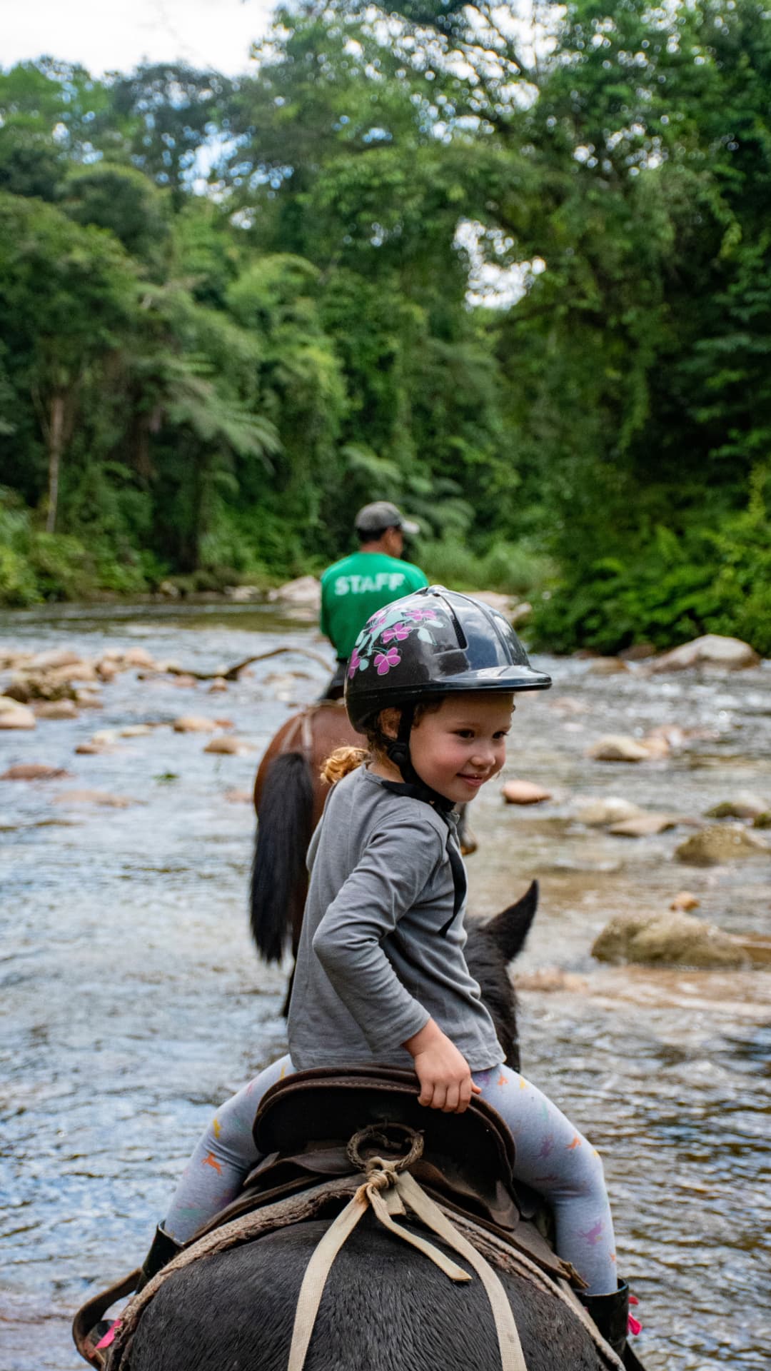 Horseback riding trail in Mindo Ecuador