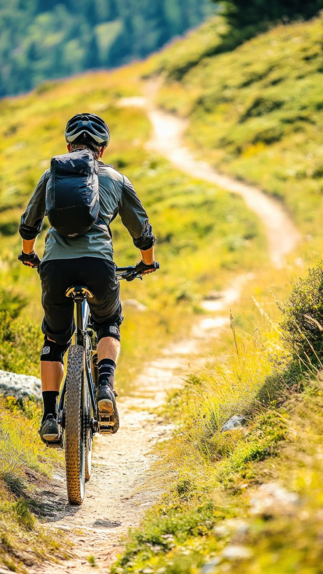 River crossing on mountain biking in Mindo Ecuador