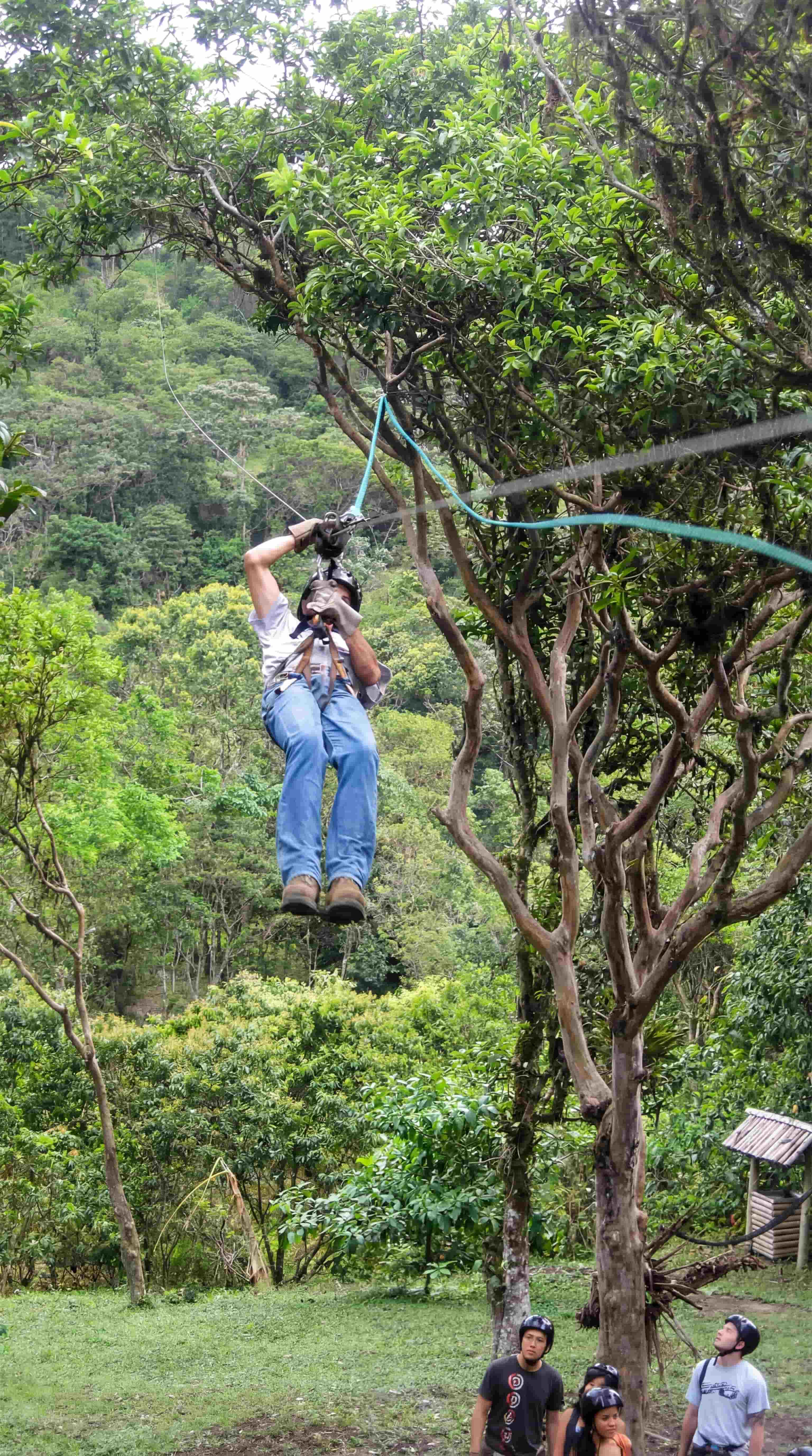 Ziplining in Mindo, Ecuador