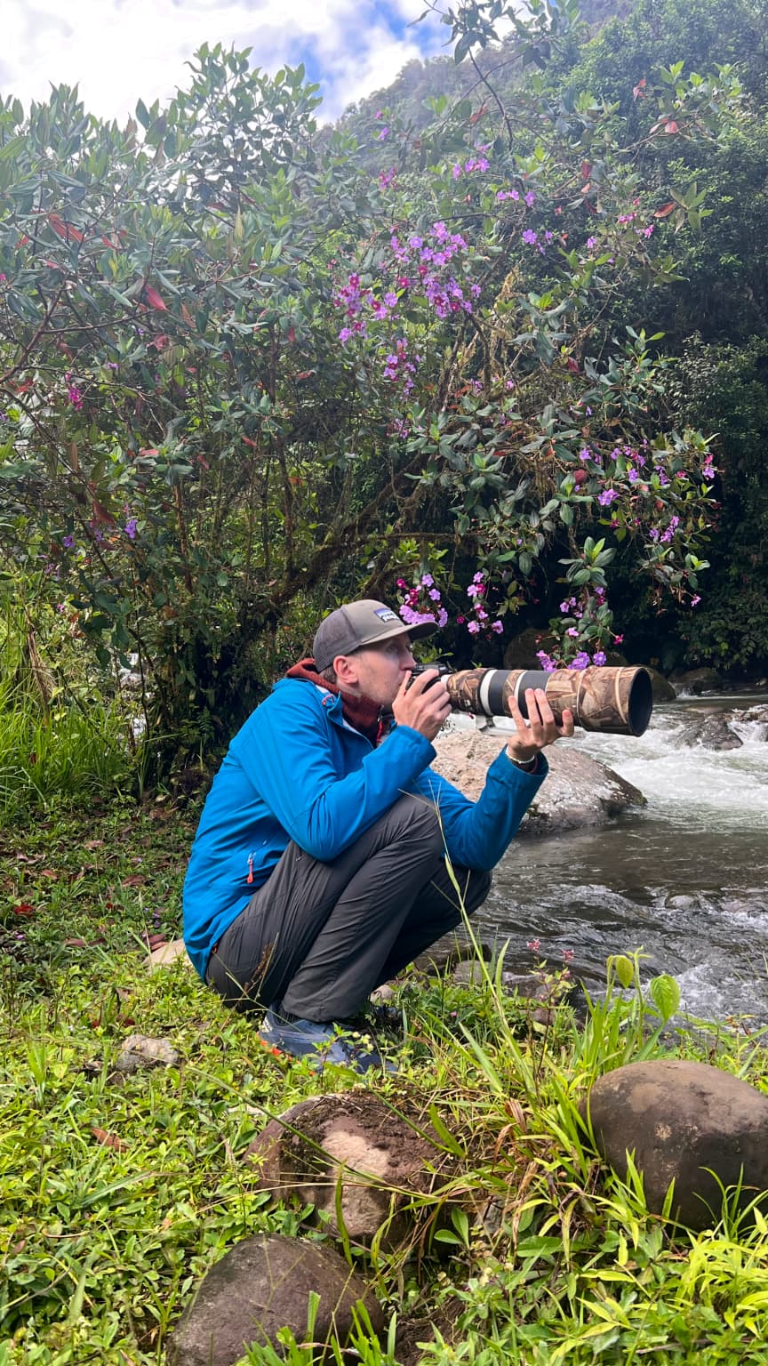Camera used for cloud forest photography in Mindo, Ecuador