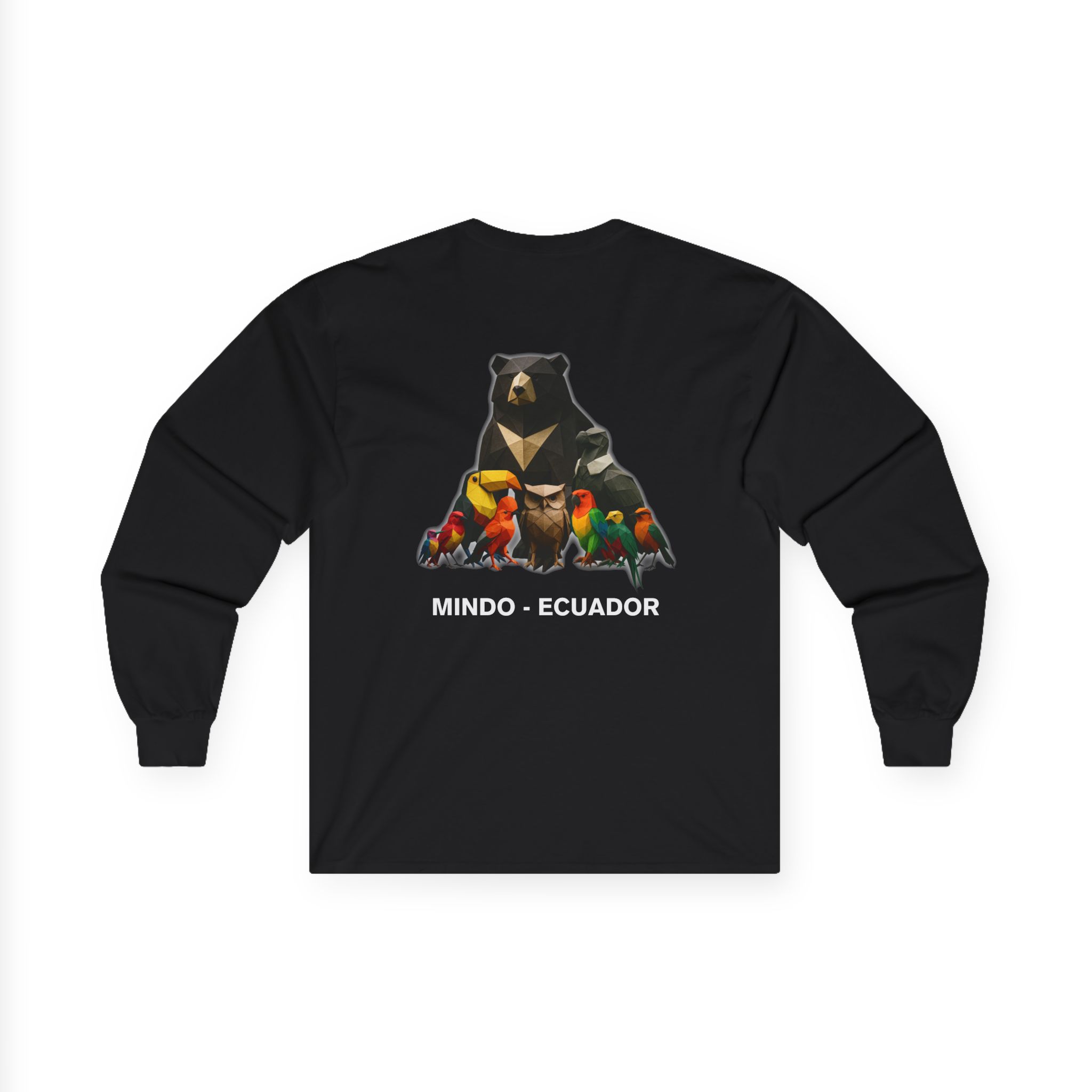 MBW Family Long Sleeve Tee — Cloud Forest Wildlife Graphic (Black & Chocolate Only)