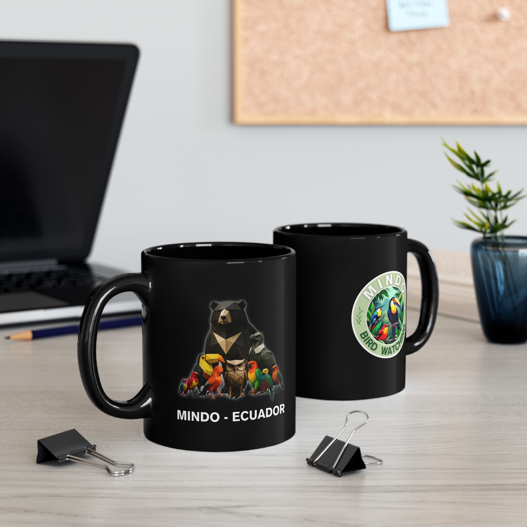 MBW Family Black Coffee Mug — Bird Watching Souvenir Cup (11oz / 15oz)