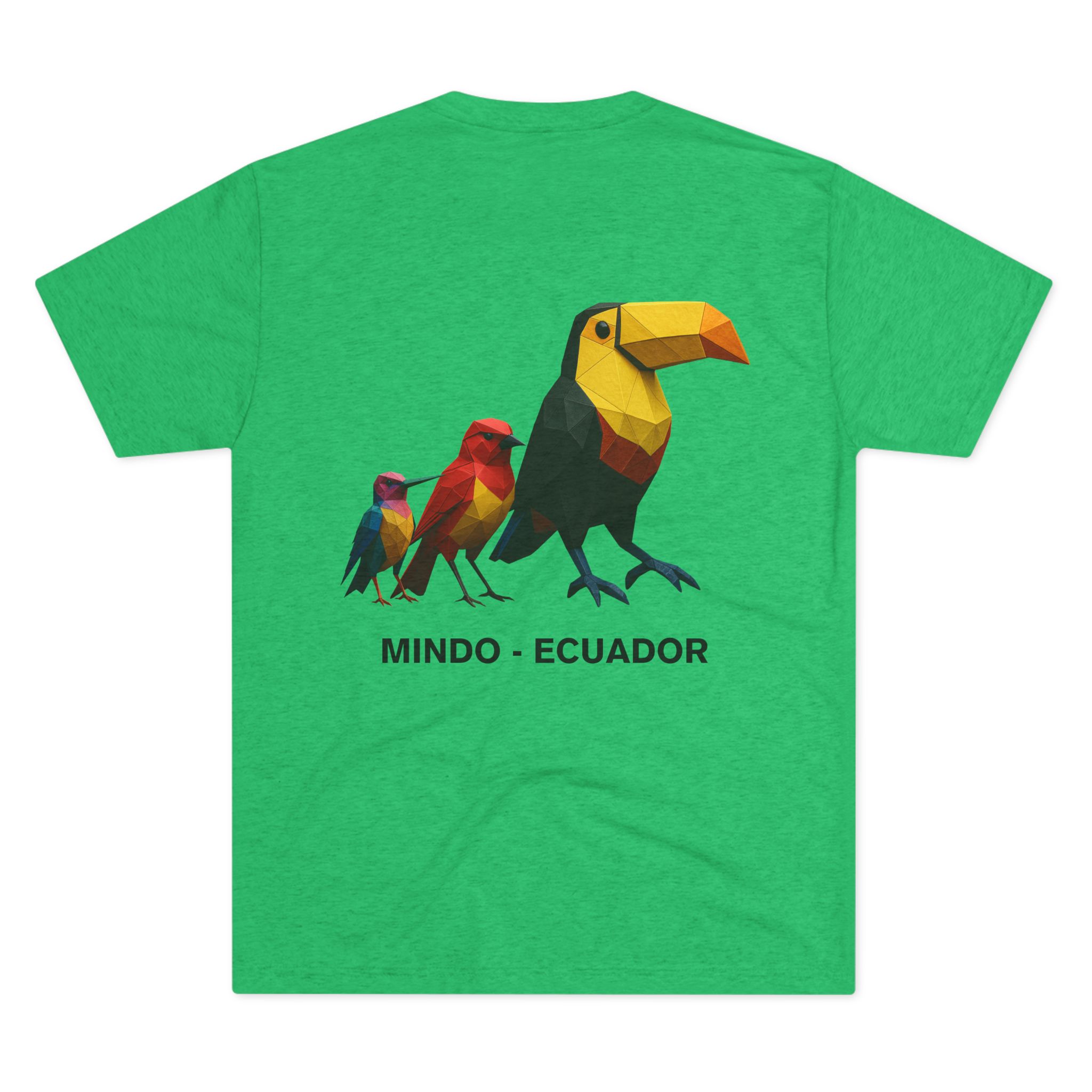 Mindo Ecuador “Three Amigos” Bird Tee — Toucan, Tanager & Hummingbird Graphic Shirt