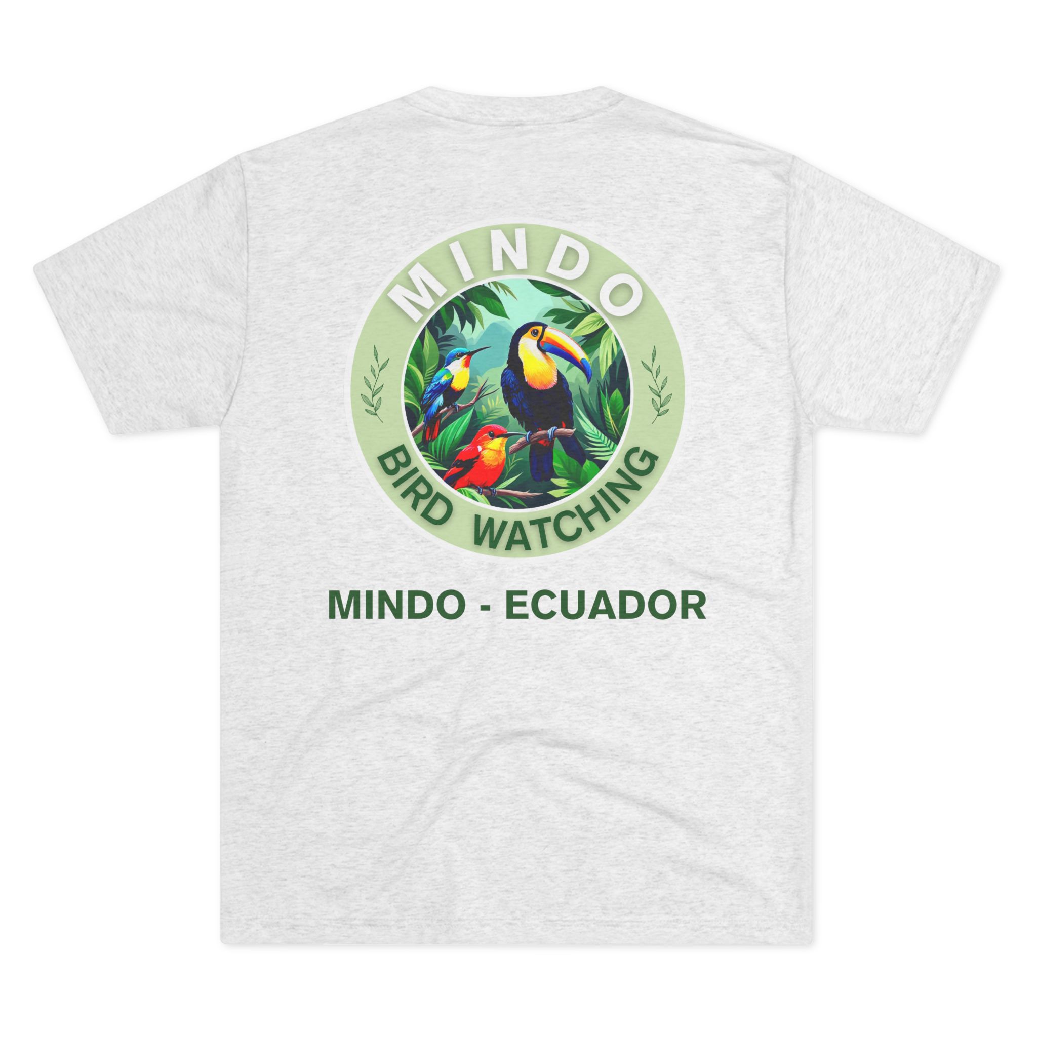 Mindo Bird Watching T-Shirt — “Tourism Dept.” Ecuador Nature Tee