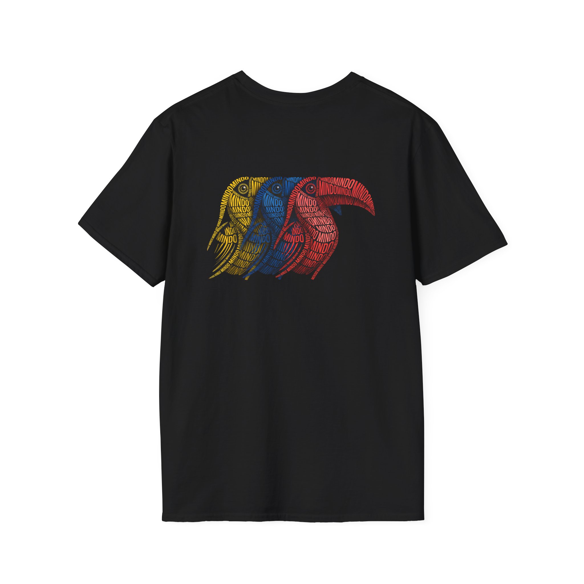 Toucan Trio Graphic T-Shirt — Colorful Tropical Bird Art (Front Chest Logo, Back Illustration) | Mindo Bird Watching